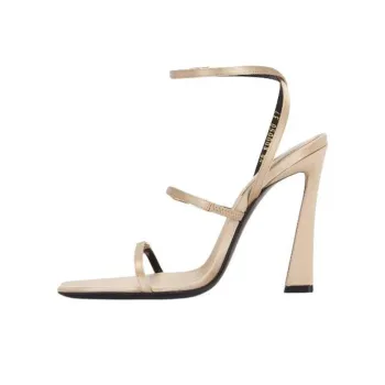 SAINT LAURENT Lydia One Strap Sandals 11.5cm Women's Beige