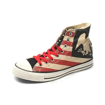 Converse Chuck Taylor All Star Anti Slip Wear Resistant High Top Canvas Shoes Men's Black Red