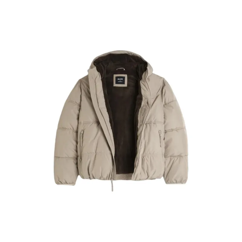 Hollister Puffer Jacket Men's Gray-1