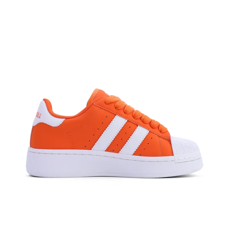 GLO BULL Skateboard Shoes Unisex Low Top Vibrant Orange-1