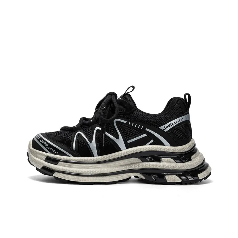 JEEP SPIRIT Breathable And Slip Resistant Low Top Chunky Sneakers Women's-0