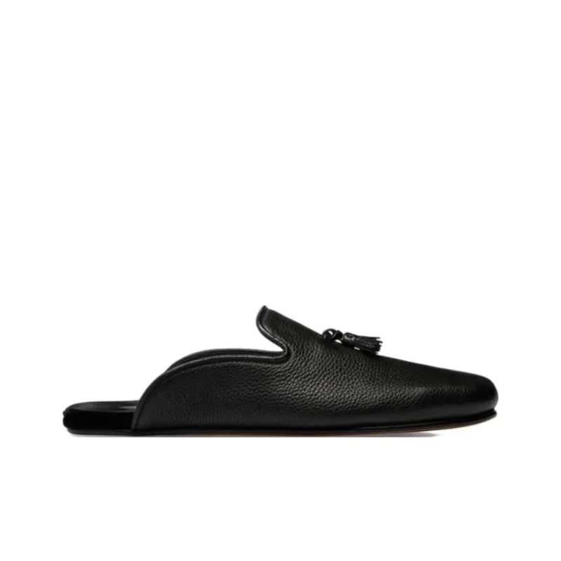 TOM FORD Rubber Sole Closed Toe Slippers Men's Black-1