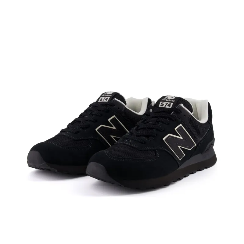 Niko And ... x New Balance NB 574 Anti Slip Wear Resistant Low Top Casual Running Shoes Unisex Black-2