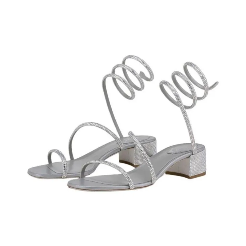 René Caovilla Cleo 45mm Open Toe Sandals-3