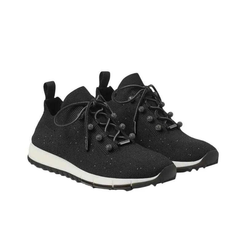 Jimmy Choo Veles Low Top Casual Shoes Women's Black-2