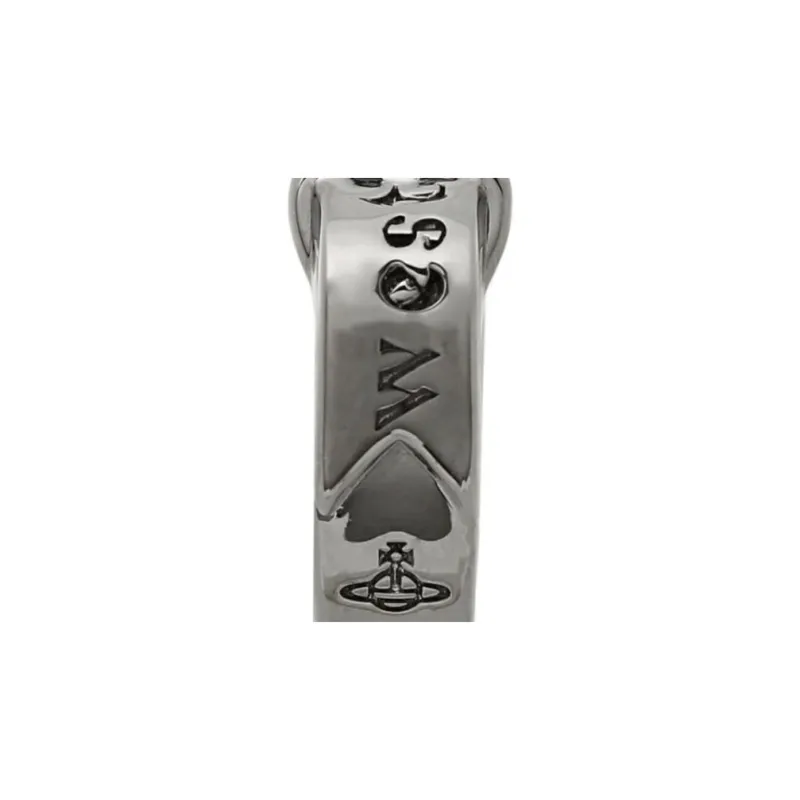 Vivienne Westwood Brass Earrings Men's Silver Black-4