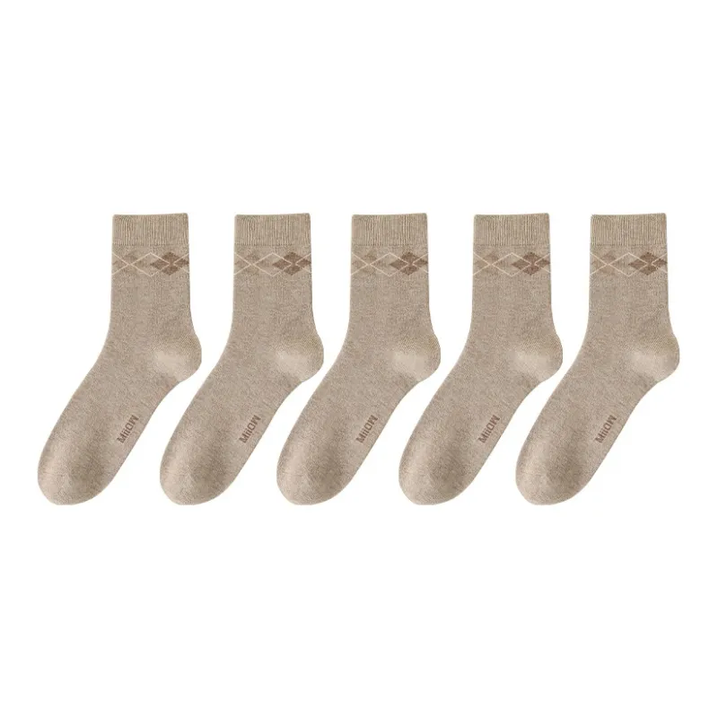 MIIOW Mid Calf Socks Men's 5 Pack-24