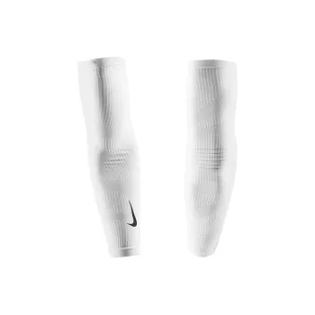 Nike Arm Guards 2 Pairs White Polyester Unisex Basic Protective