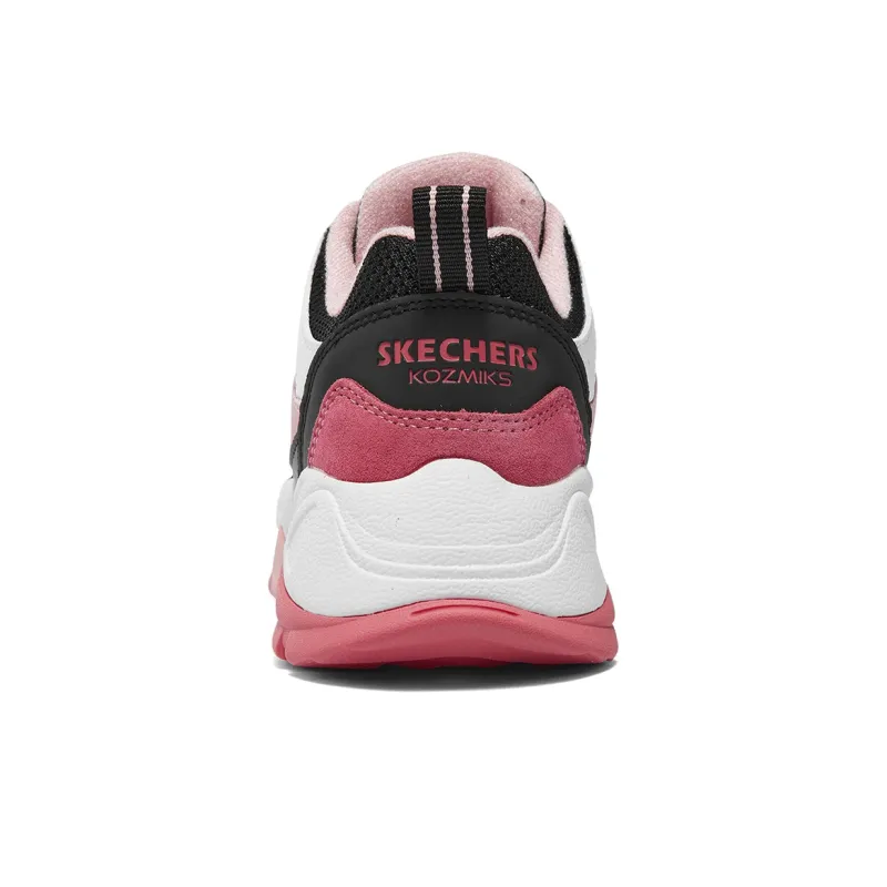 Skechers Kozmiks Slip Resistant Cushioning Abrasion Resistant Thermal Kids Lifestyle Shoes Pink/Black Teenagers-4
