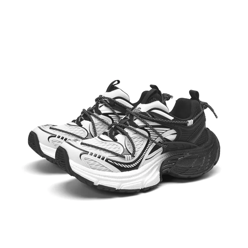 TCELLARS Cushioning Abrasion Resistant Lightweight Height Increasing Mat Low Top Chunky Sneakers Men's-1