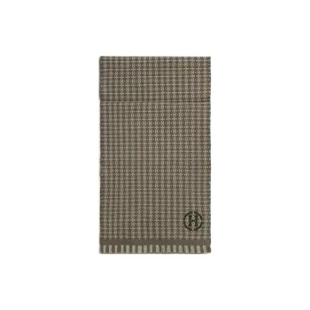 HERMES Cashmere Knit Scarves Men's Peat Color