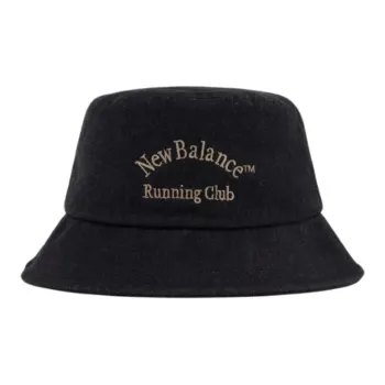 New Balance Cotton Bucket Hats Unisex Black/Blue