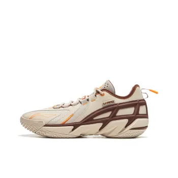 LiNing Anti Wool 4.5 Cushioning Anti Slip And Wear Resistant Low Top Basketball Shoes Men's Beige Coffee