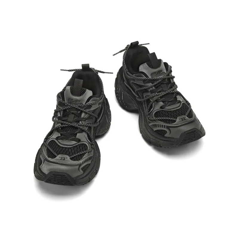 TCELLARS Cushioning Abrasion Resistant Lightweight Height Increasing Mat Low Top Chunky Sneakers Men's-7