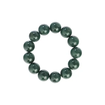 Qingjing Hetian Jade Bracelets Green Jade Men's