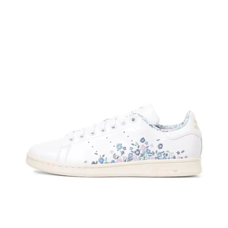 LIBERTY x Adidas Originals Anti Slip Wear Resistant Low Top Skateboard Shoes Unisex White-0