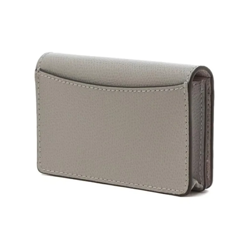 Furla Leather Card Holder Women's Gray-2