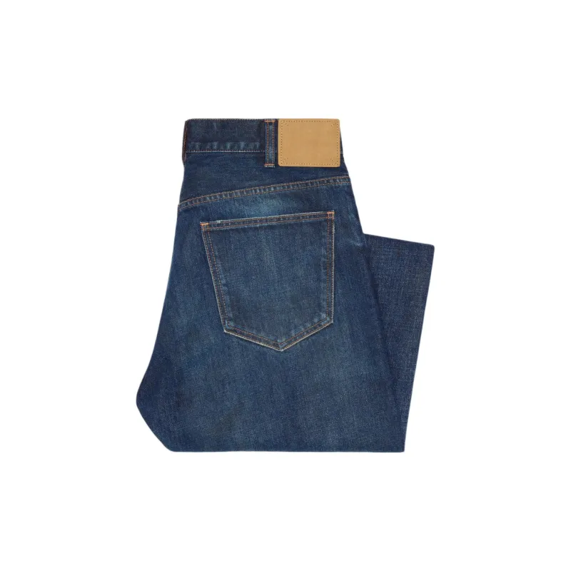 CELINE Wesley Jeans In Indigo Dark Stone Denim-3