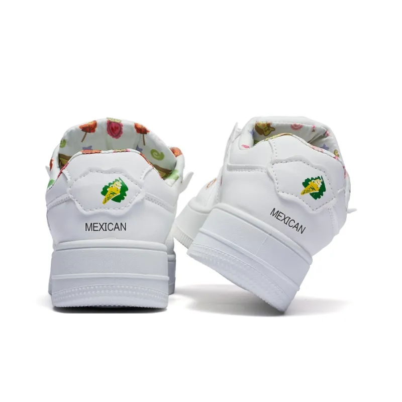 MEXICAN Abrasion Resistant Low Top Skateboard Shoes Women's-5
