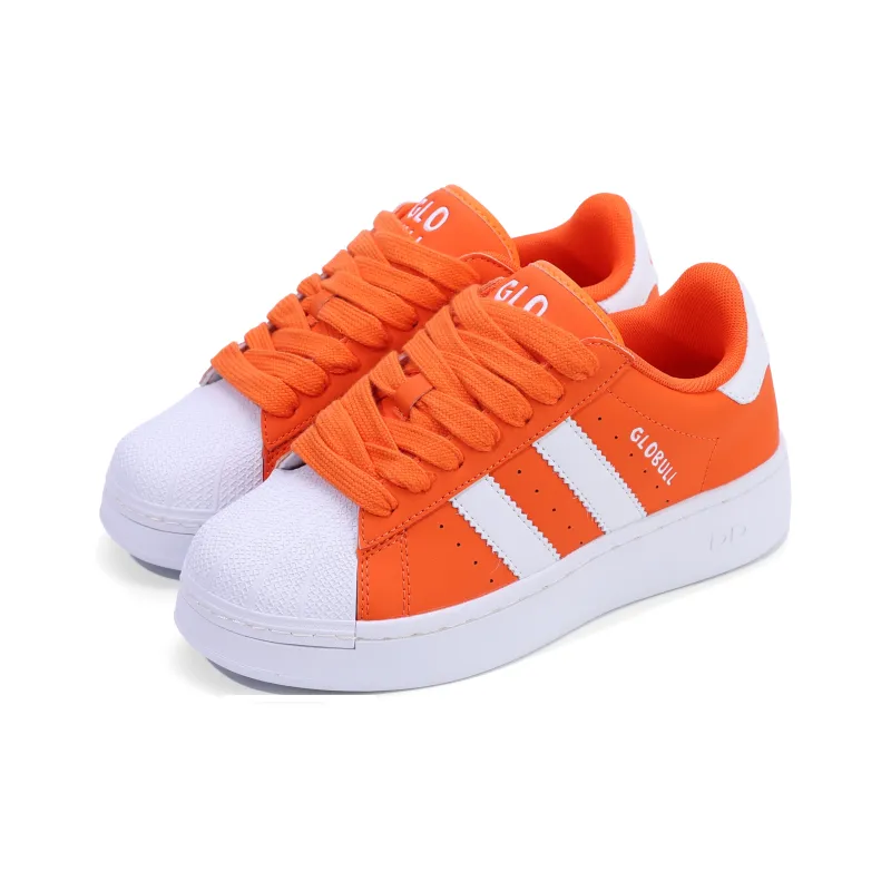GLO BULL Skateboard Shoes Unisex Low Top Vibrant Orange-2