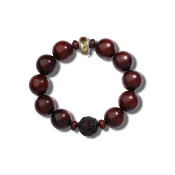 RIXIANGWAN Rosewood Bead Chain Unisex
