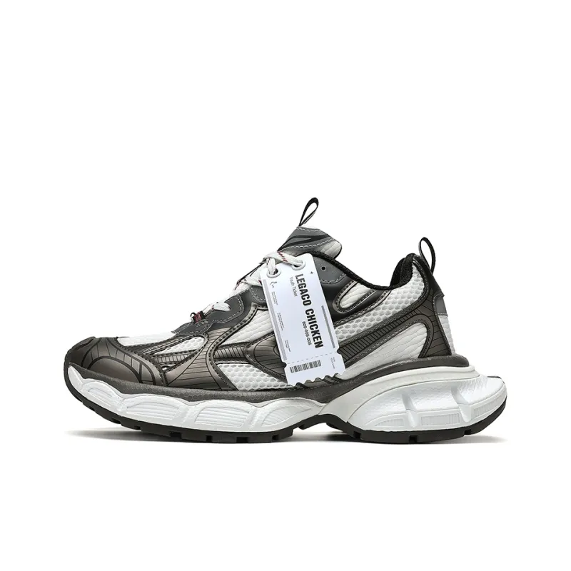 Legaco Chicken Cushioning Anti-Slip Wear-Resistant Breathable Height Increasing Low-Top Chunky Sneakers Unisex-24