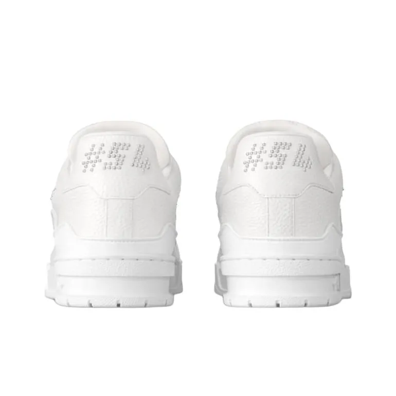 LOUIS VUITTON Trainer 2025 Spring Men's Collection Low-Top Skateboard Shoes Men's White-4