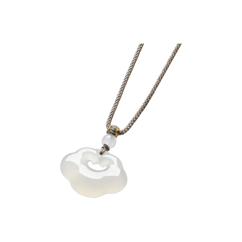 ZHOU LIU FU Chalcedony Necklaces Unisex-2