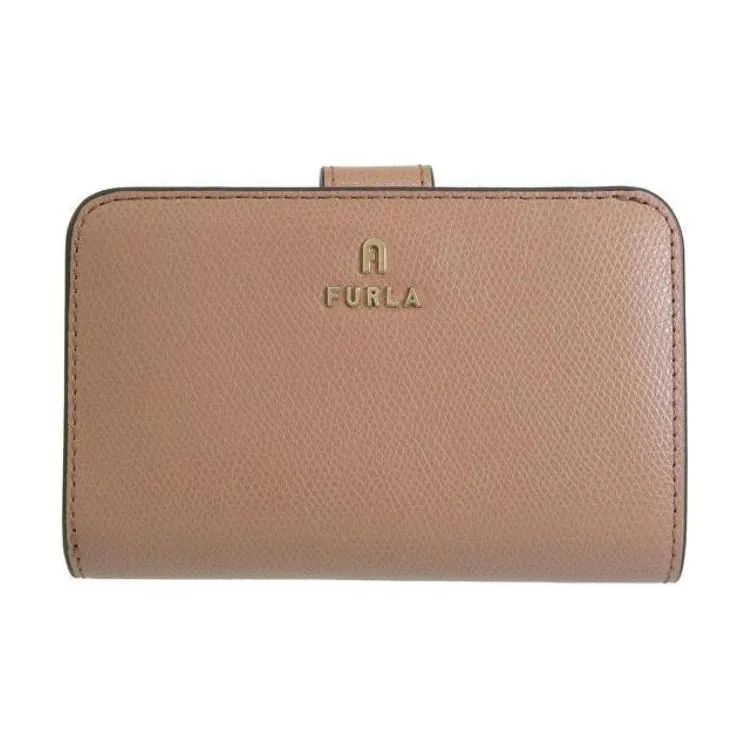 Furla Leather Wallet Medium Size Women's Dark Beige-0