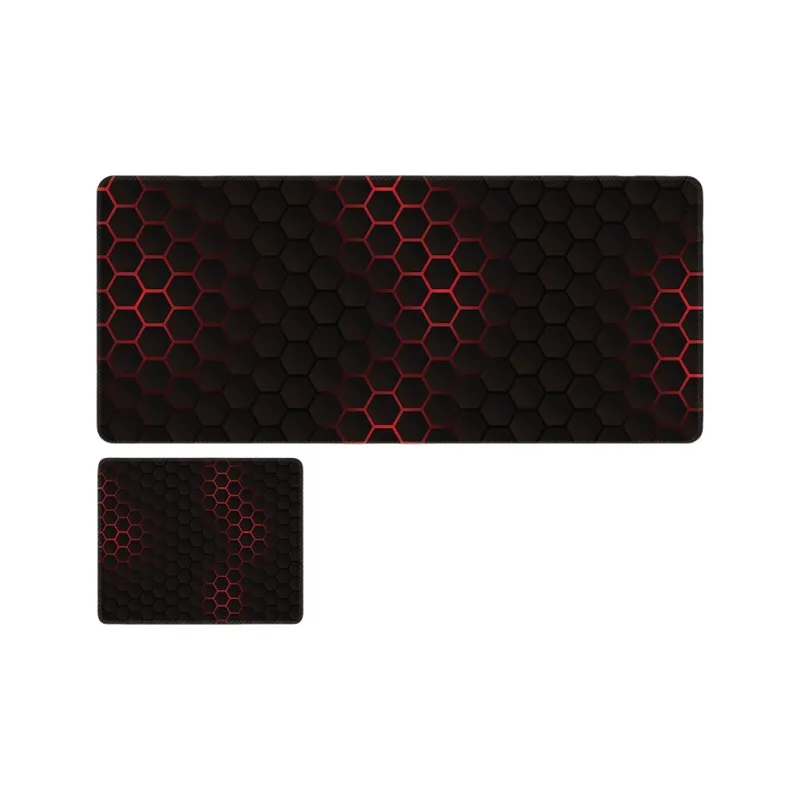 SHIBADU Rubber+Ji Fine Cloth Surface Tech Style Ergonomic Gaming Keyboard Pad Laptop Desk Pad For FPS Mouse Pads-5