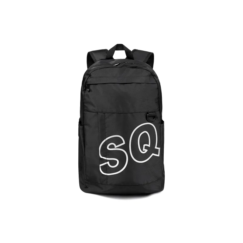 SAIQI Polyester Backpack Unisex Black-0