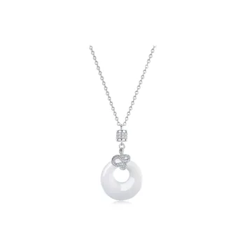 BTOE Chalcedony Jade Necklaces Women's