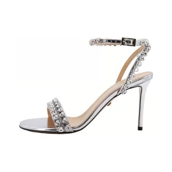 MACH & MACH Audrey 95mm Crystal-embellished Sandals