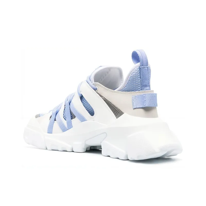 McQ Alexander McQueen Cushioning Low Top Casual Shoes Men's White Blue-3