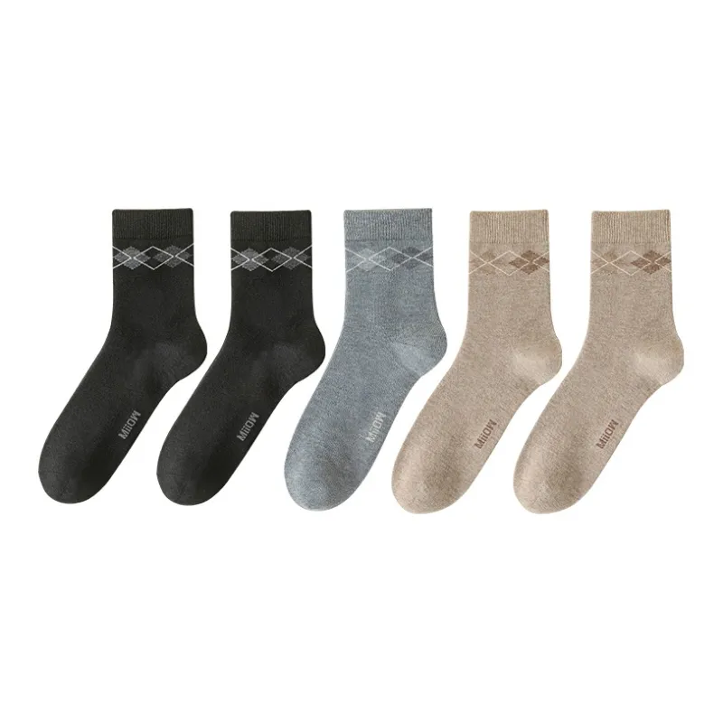 MIIOW Mid Calf Socks Men's 5 Pack-11