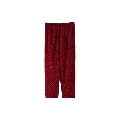 MADALLO Pajama Pants Women's Deep Red