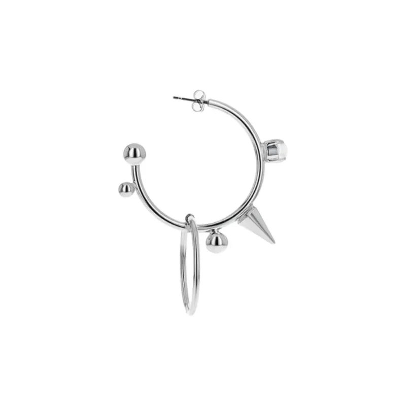 JUSTINE CLENQUET JEWELLERY Palladium Coating Earrings Women's Silver-1