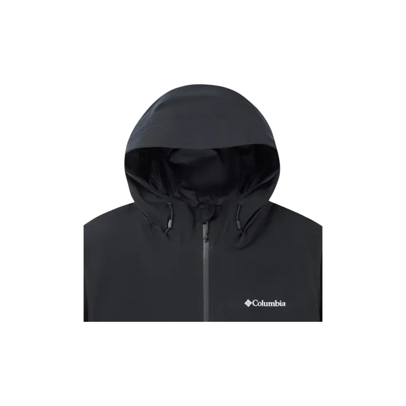 Columbia Outdoor Hiking Waterproof Windbreaker Jacket Men's Black-2