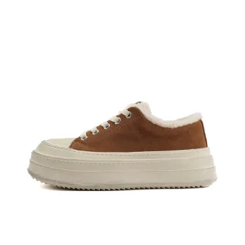 CENTRAL&KITTY Warm Height Increasing Slip Resistant Low Top Skateboard Shoes Women's