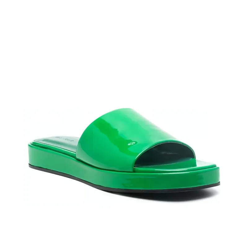 By Far Cala Patent finish Slides Women's-2