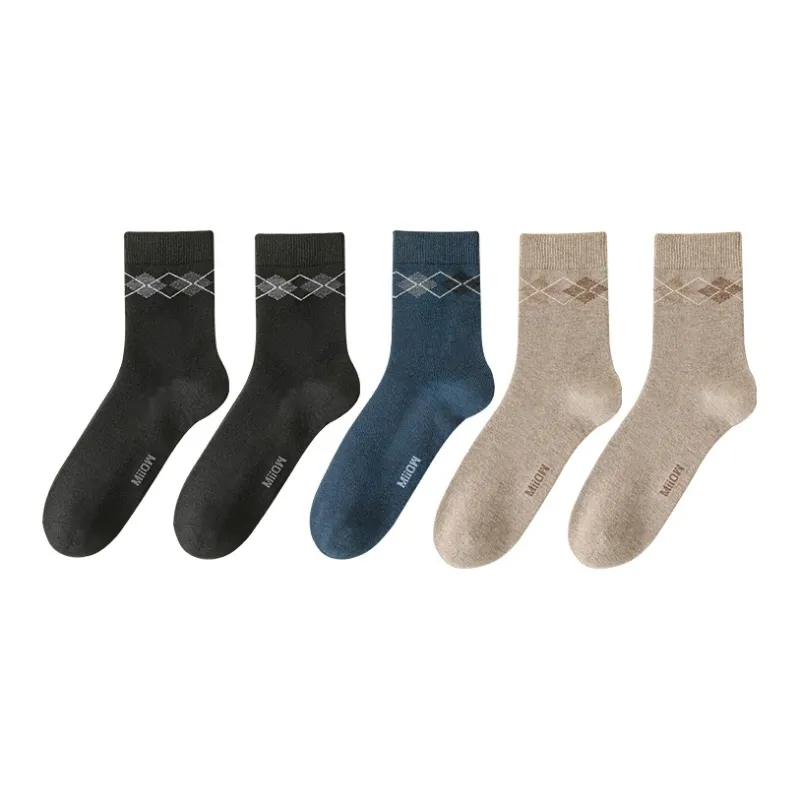 MIIOW Mid Calf Socks Men's 5 Pack-10