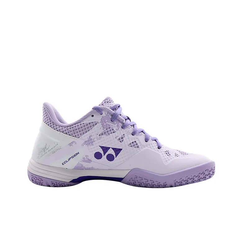 YONEX Cushioning Anti Slip And Wear Resistant Coverage Low Top Badminton Shoes Women's White Purple-1