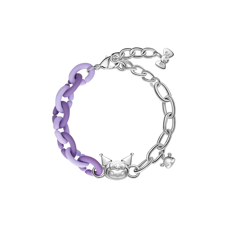 TIDECOLOR Kulomi Copper Bracelets Women's Silver Purple-1