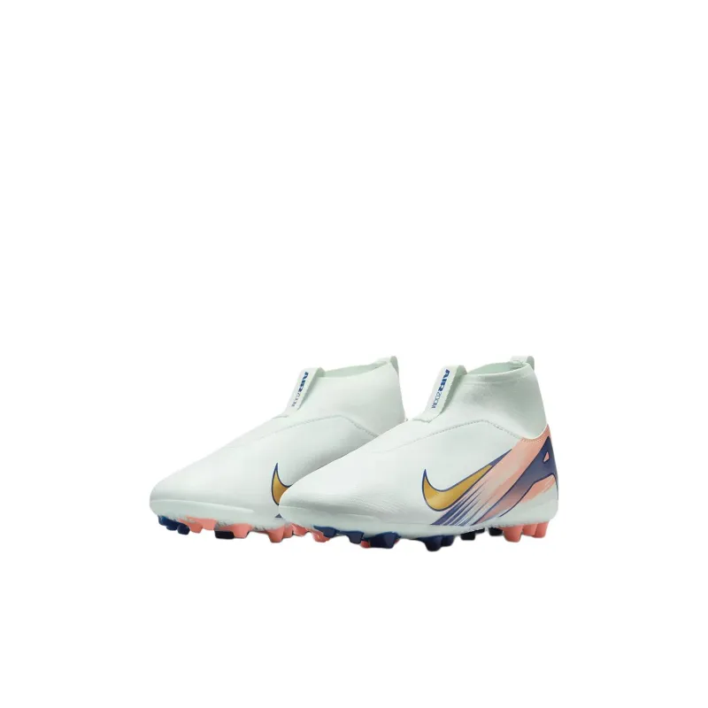 Nike Anti Kick Cushioning Mid Top Kids' Soccer Shoes White Red Kids'-2