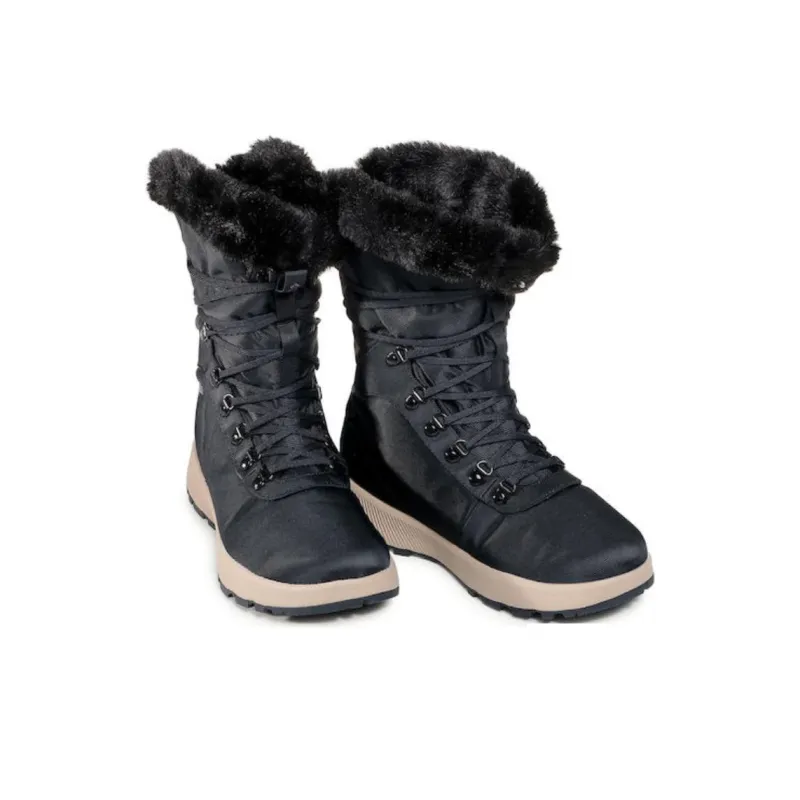 Columbia Slopeside Wear-Resistant Slip-Resistant Crew Snow Boots Women's Dark Gray-3