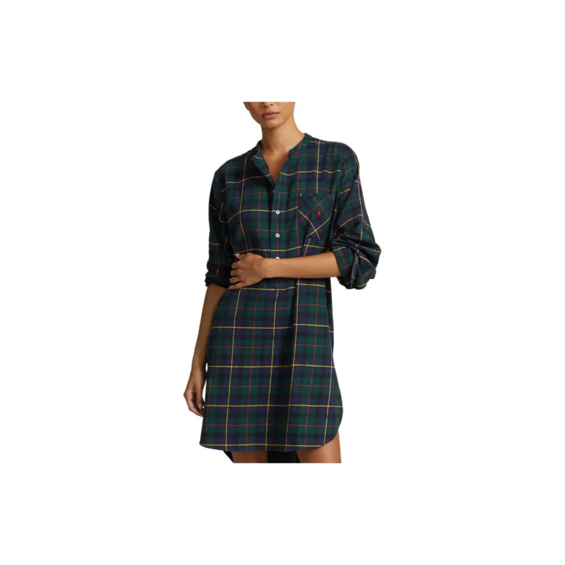 Polo Ralph Lauren FW24 Pajama Top Women's Green-3