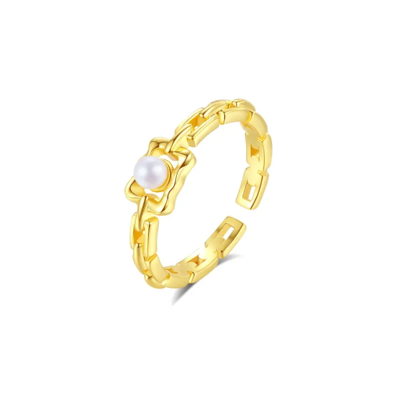 ZHENZHUAOMI Freshwater Pearl Rings Women's-0