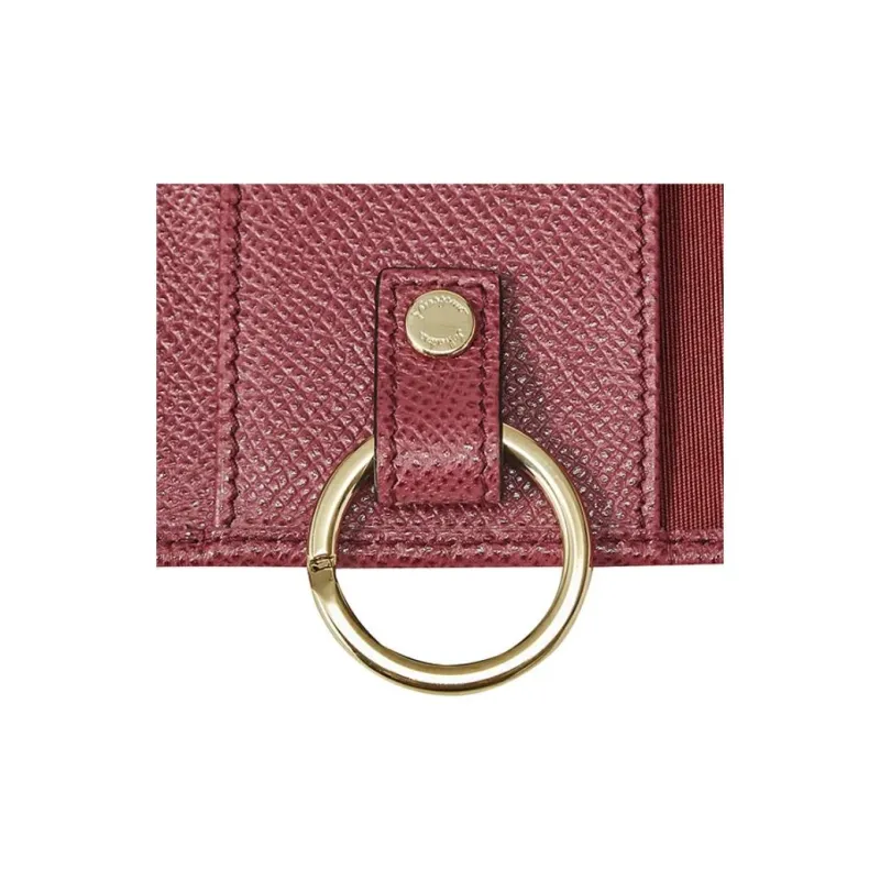 FERRAGAMO GANCINI Calfskin Key Pouch Women's Red-7