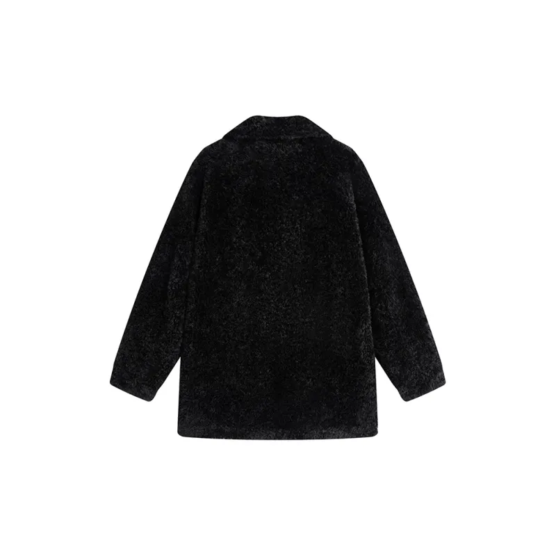 KING PRINCE Velvet feel Coat Women's Black-1