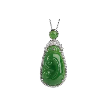 Oriental Jade Hetian Jade Necklaces Jasper Women's